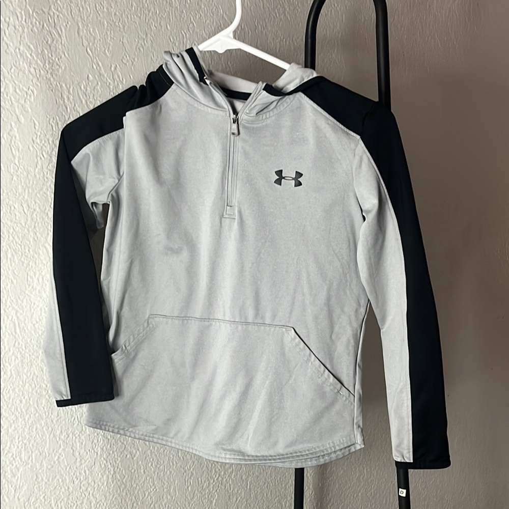 Under Armour Gray and Black Performance Hoodie